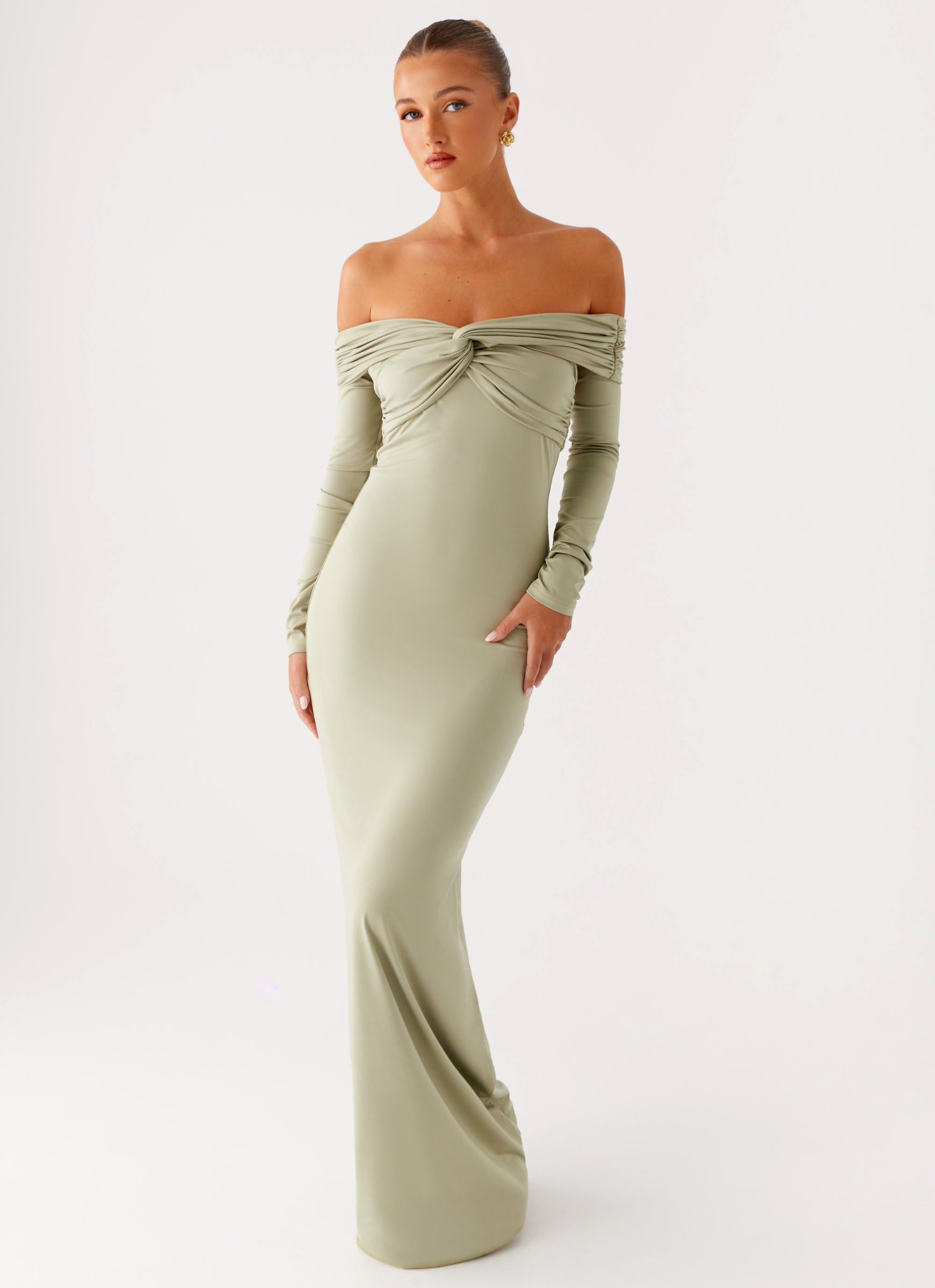 Marla Long Sleeve Maxi Dress - Sage Peppermayo Marla Long Sleeve Maxi Dress - Sage Peppermayo