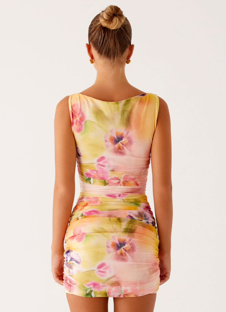 Collective Dress - Peppermayo Exclusive Yennifer Mini Dress - Sunburst Floral image 5