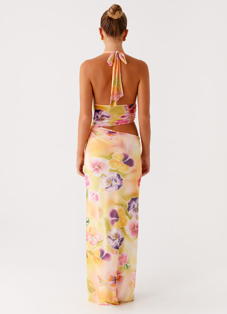 Peppermayo Exclusive Main Act Halter Maxi Dress - Sunburst Floral - View 5 | Shop Formal Dress