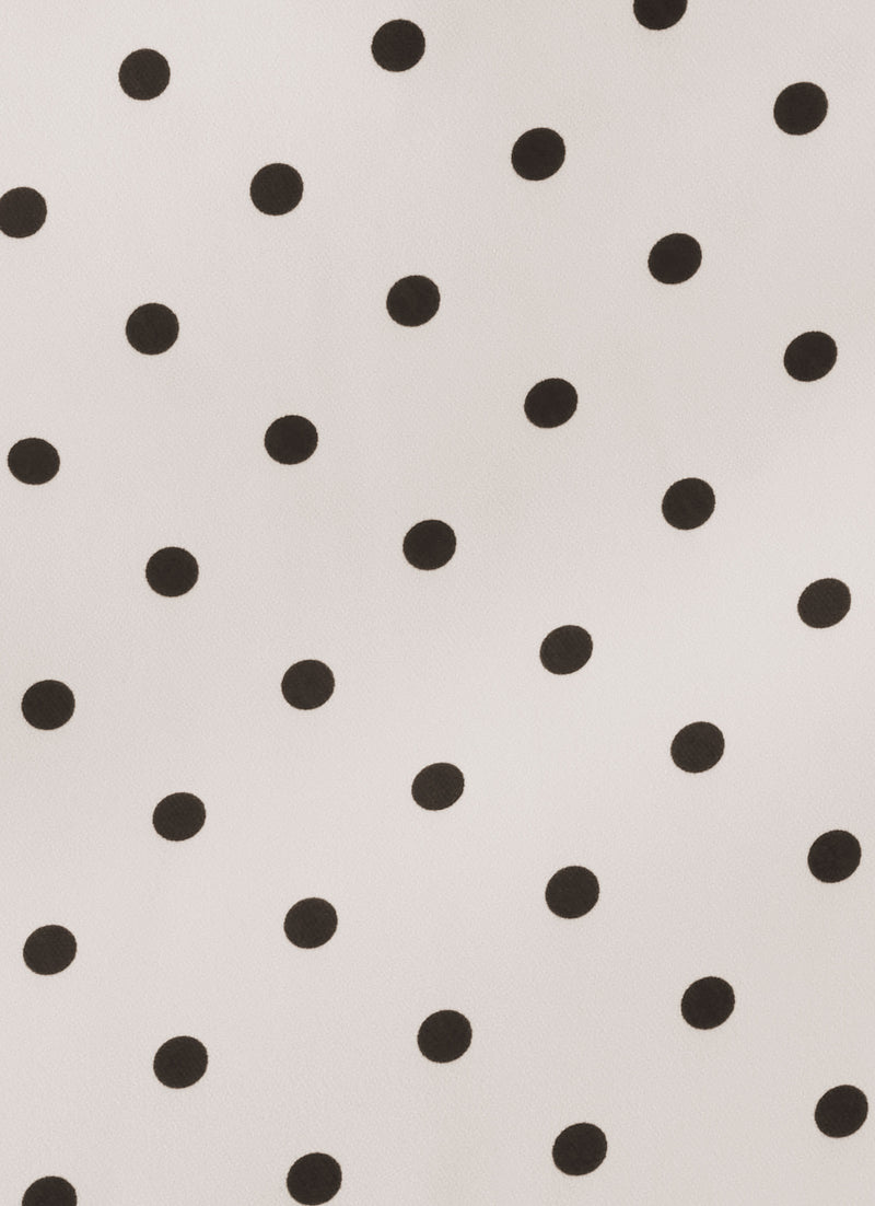 Aaliyah Micro Skort - Cream Polka Dot