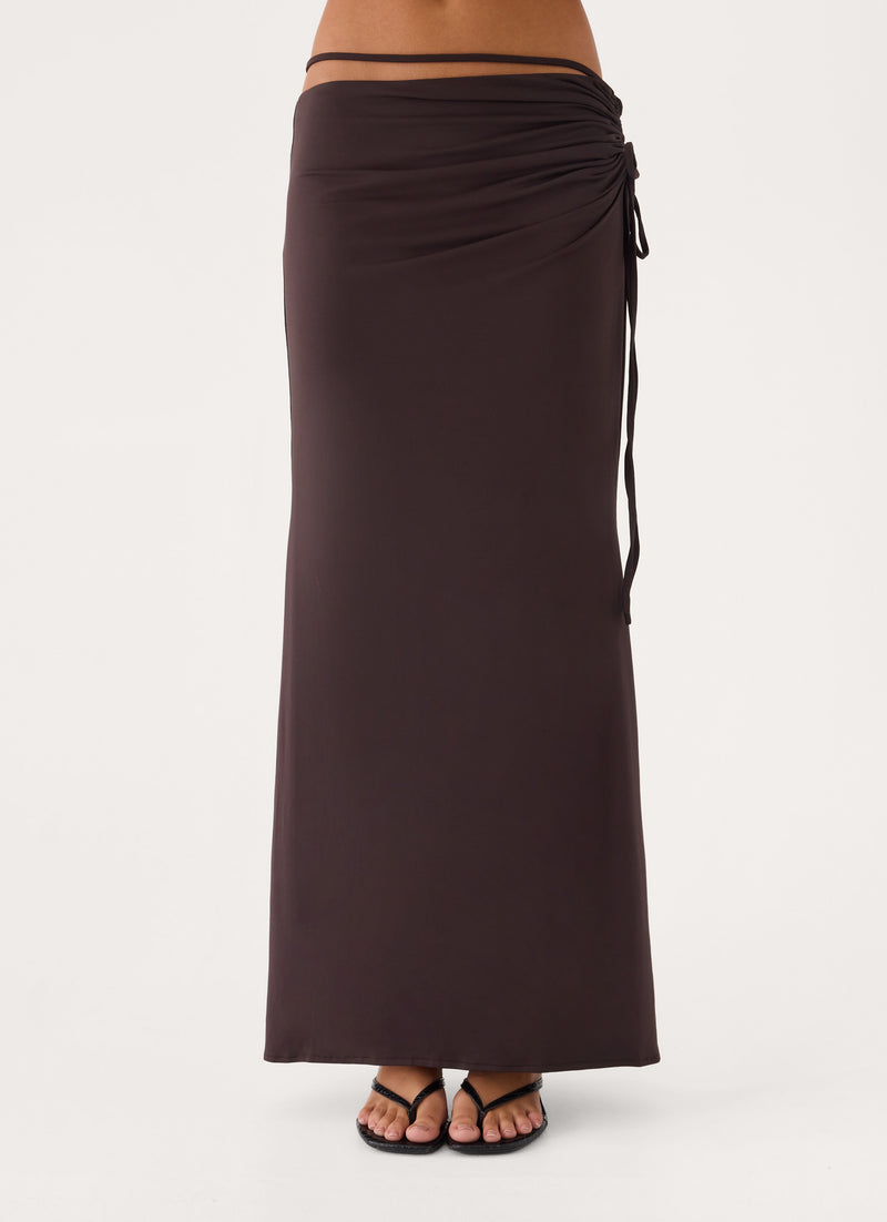 Afterlight Maxi Skirt - Chocolate
