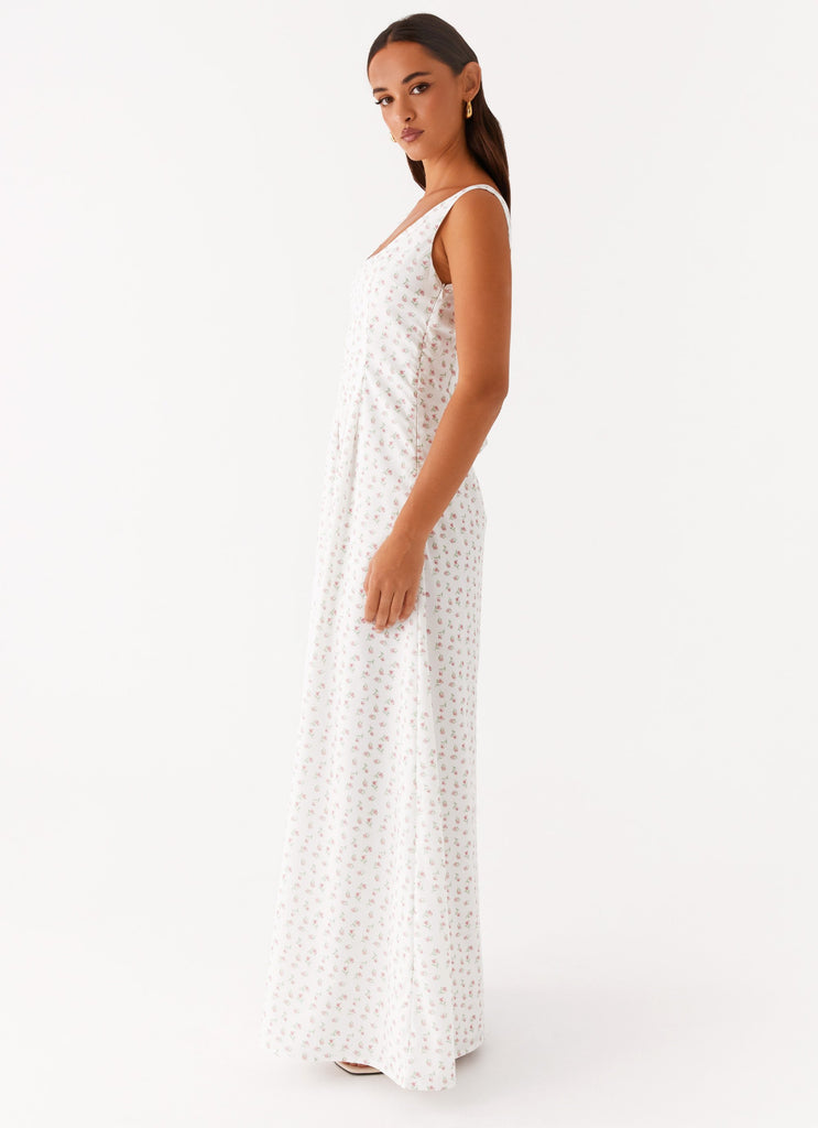 Peppermayo Exclusive All My Love Maxi Dress - White Floral - Image 4