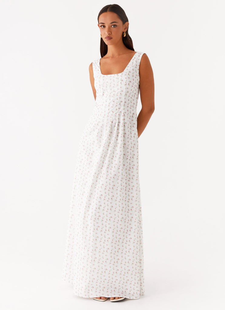 Peppermayo Exclusive All My Love Maxi Dress - White Floral - Image 6
