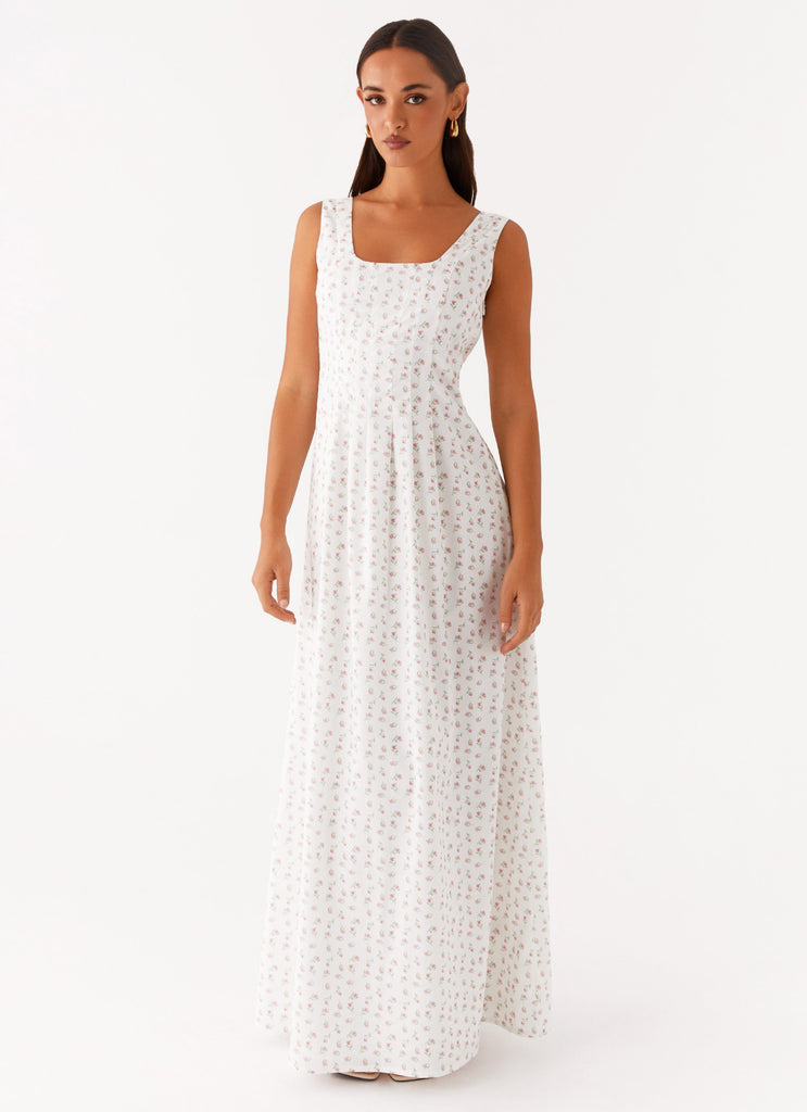 Peppermayo Exclusive All My Love Maxi Dress - White Floral - Image 1