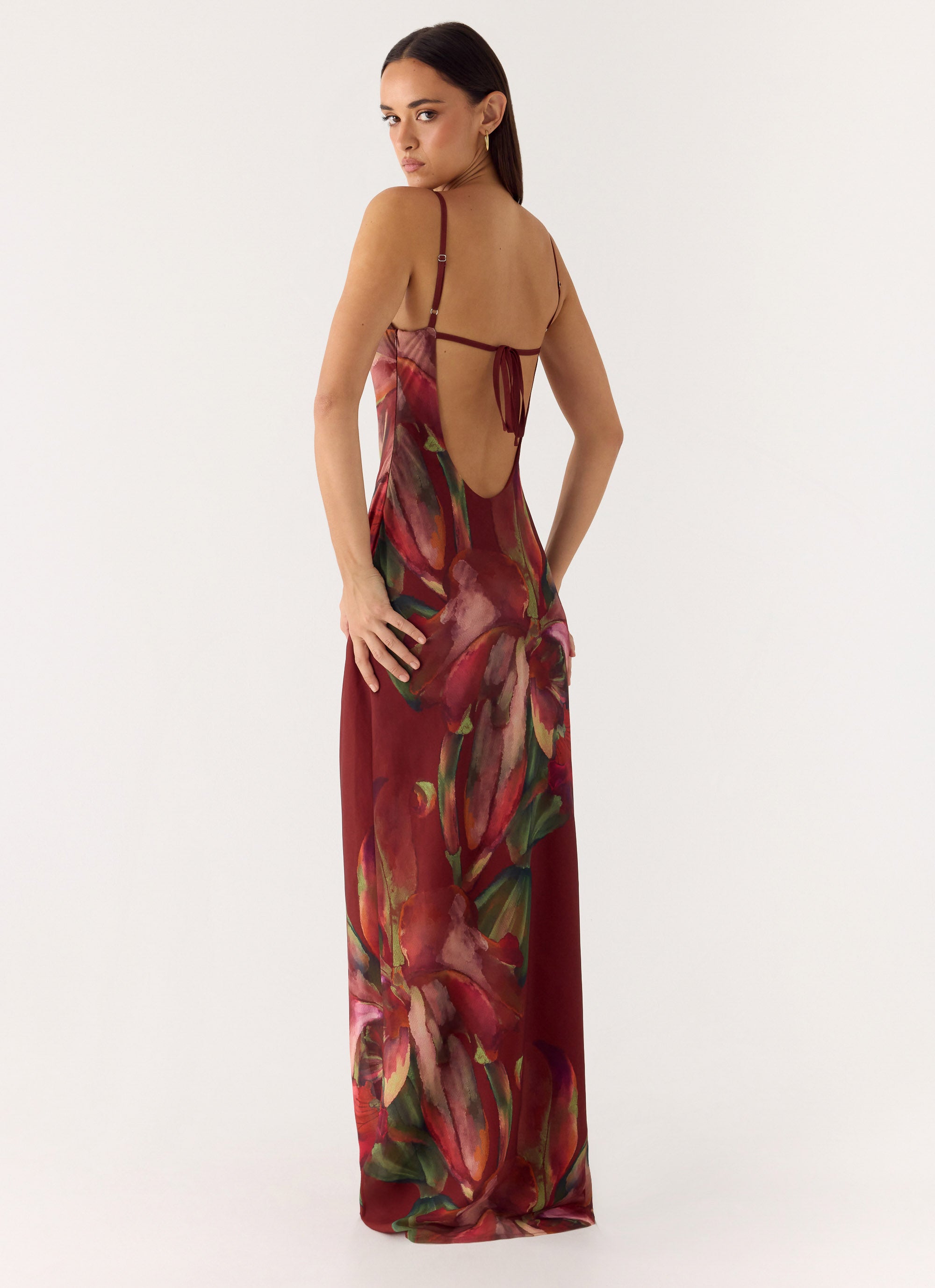 majorelle cubano maxi dress MAJORELLE Cubano Maxi Dress in Multi Flora in Multi Floral