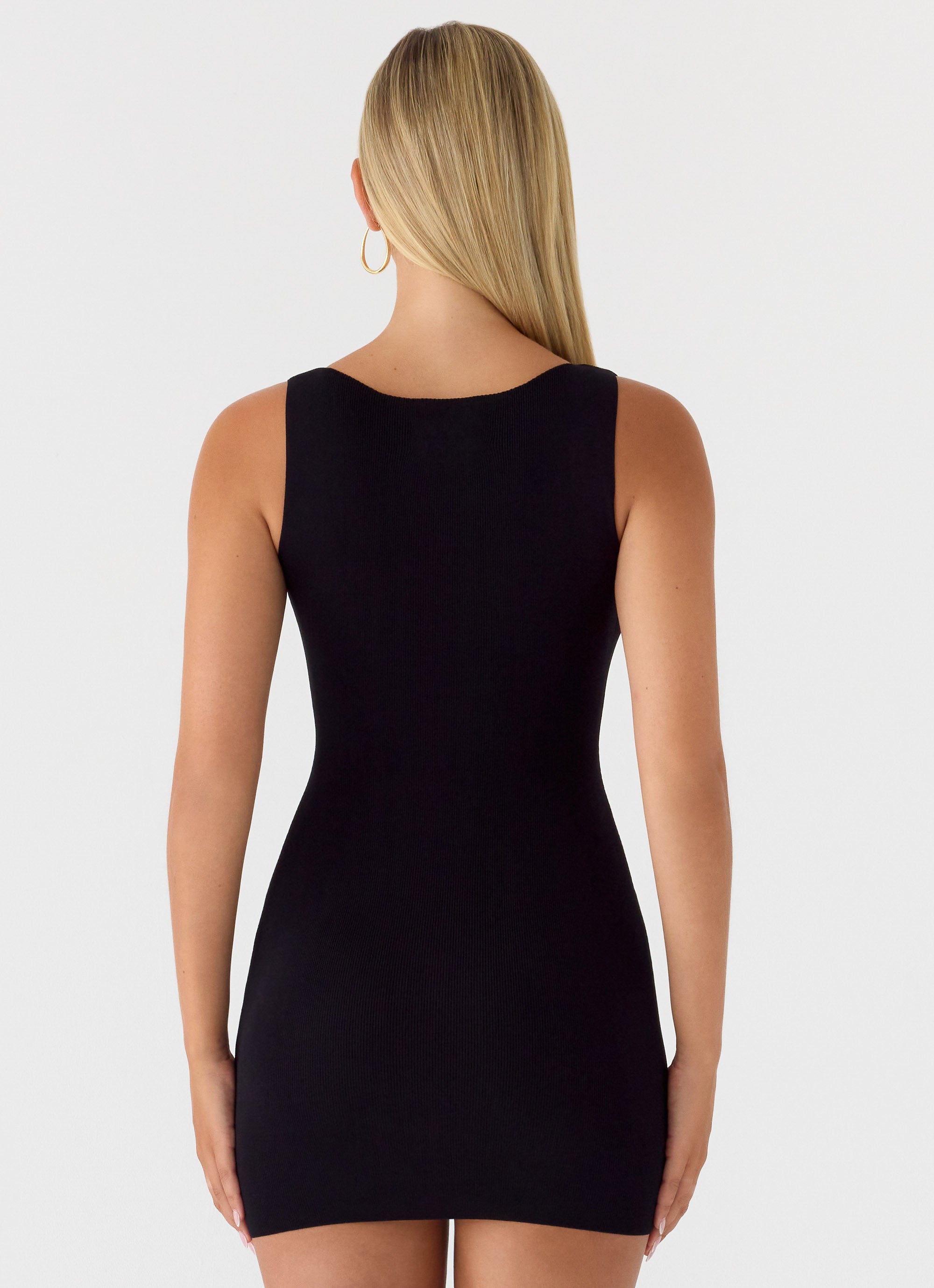 amaria black mini dress Amari Silk-Velvet Midi Dress in Black