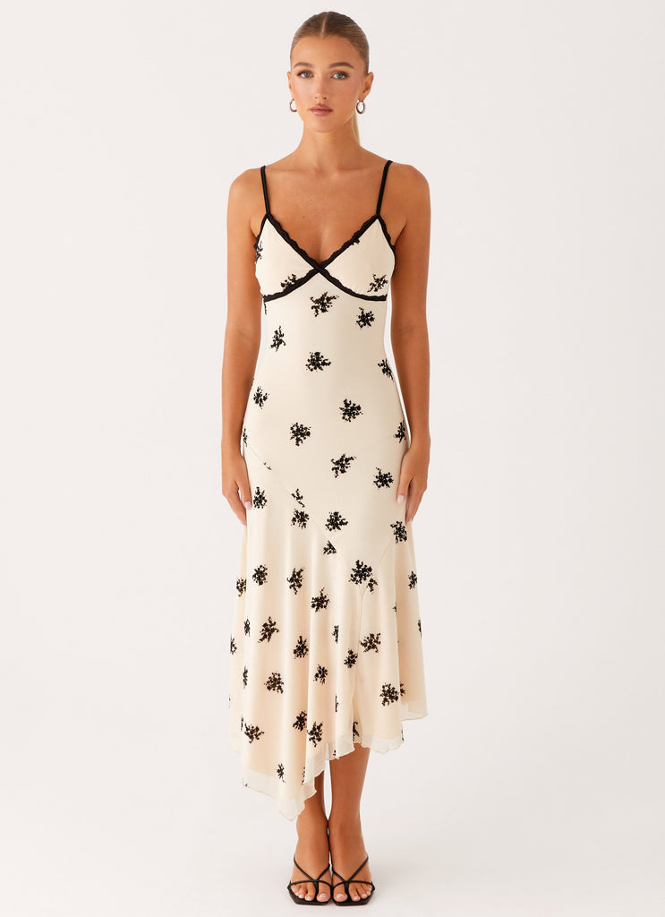 Peppermayo Exclusive Amelia Midi Dress - Nude - View 1 | Shop Formal Dress