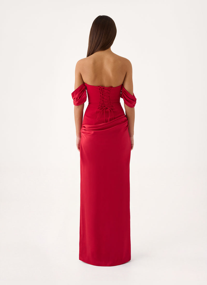 Anavelle Maxi Dress - Pomegranate Red