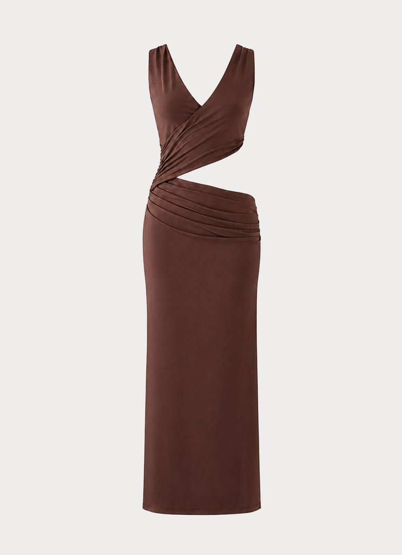 Andria Maxi Dress - Chocolate