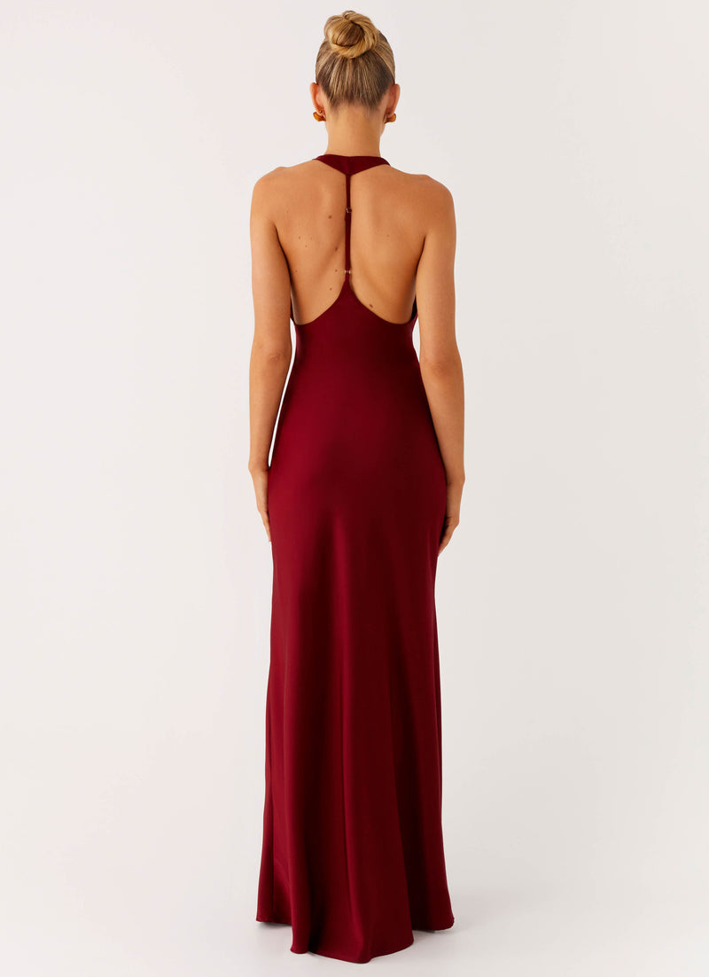 Angie Maxi Dress - Burgundy