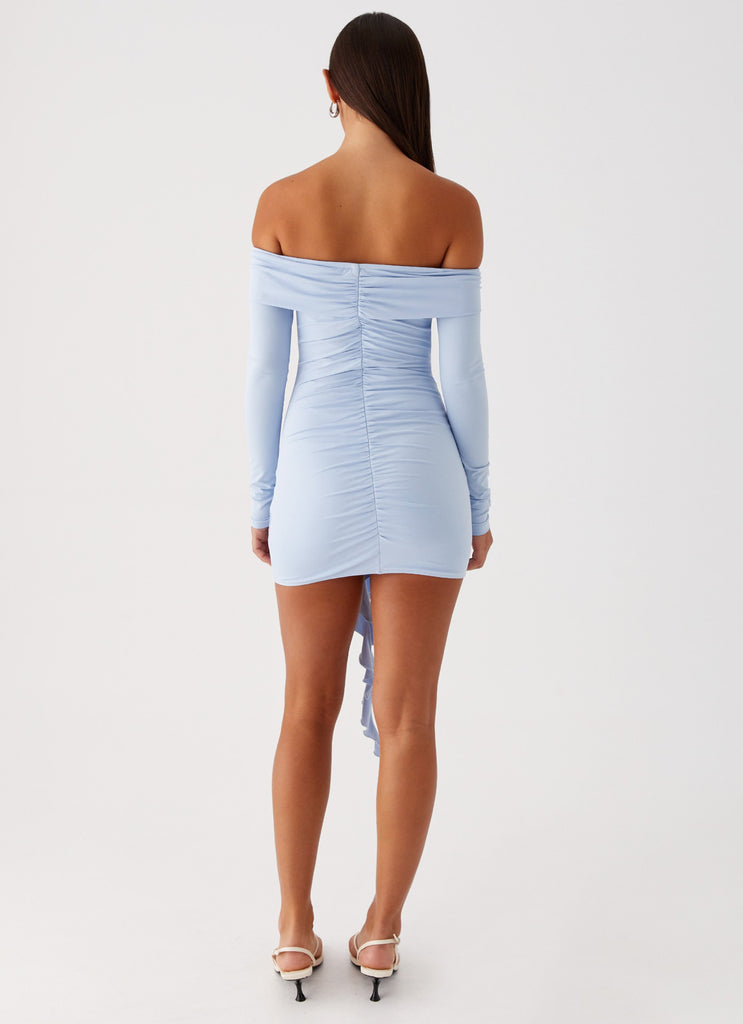 Peppermayo Exclusive Aniston Mini Dress - Blue - View 5 | Shop Formal Dress