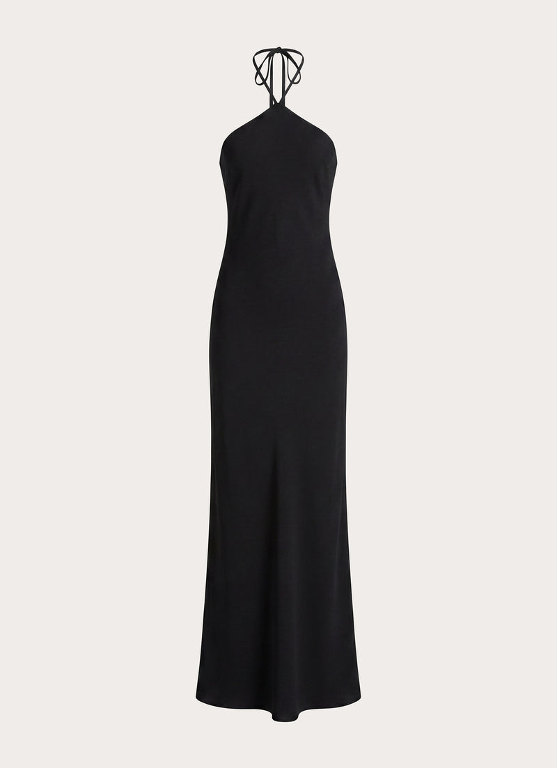 Anouk Halter Maxi Dress - Black