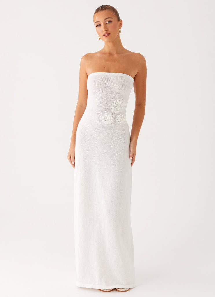 Peppermayo Exclusive Arli Strapless Maxi Dress - Ivory - View 4 | Shop Formal Dress