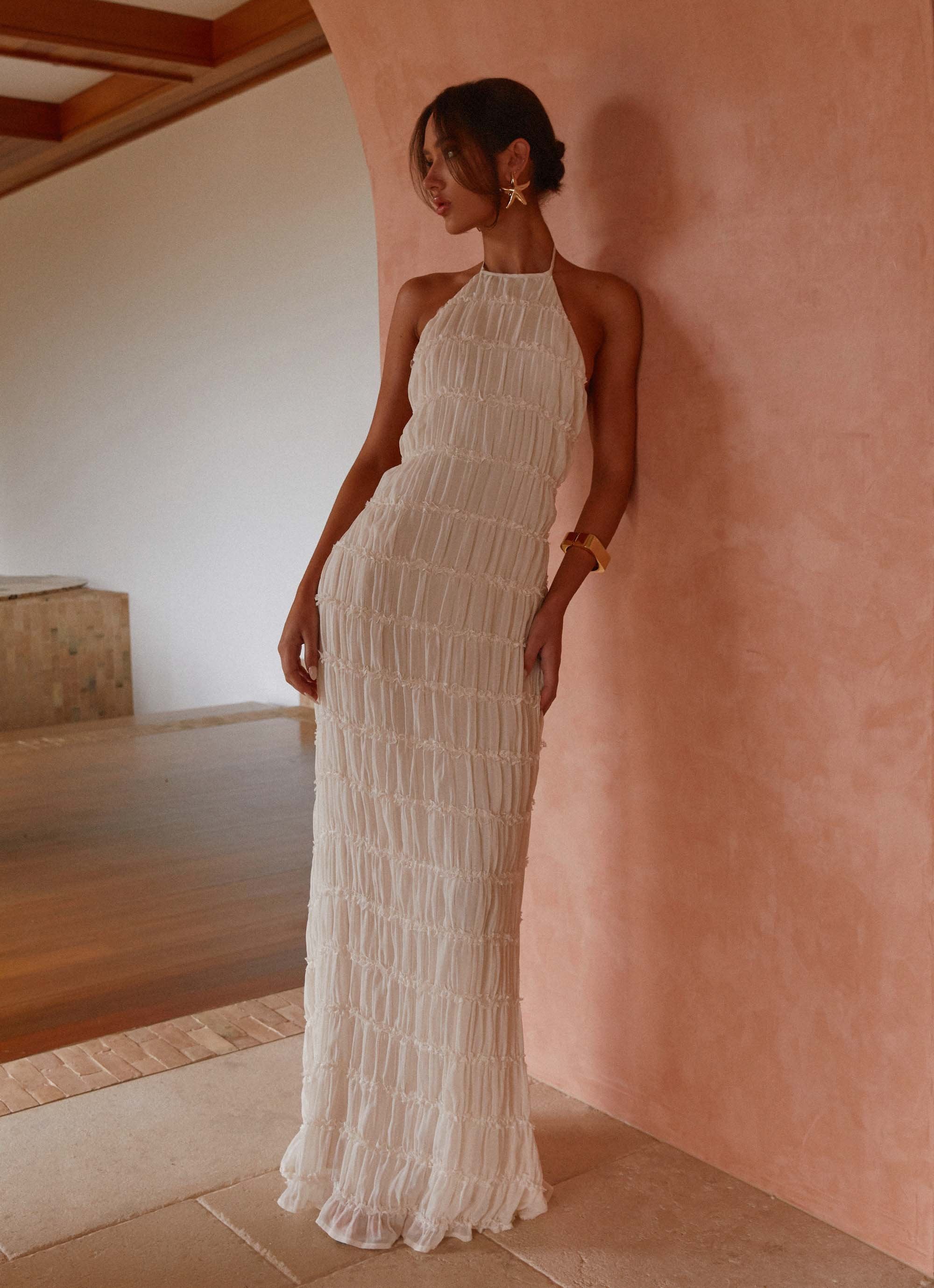 Aullie Maxi Dress - Ivory Peppermayo Aullie Maxi Dress - Ivory Peppermayo