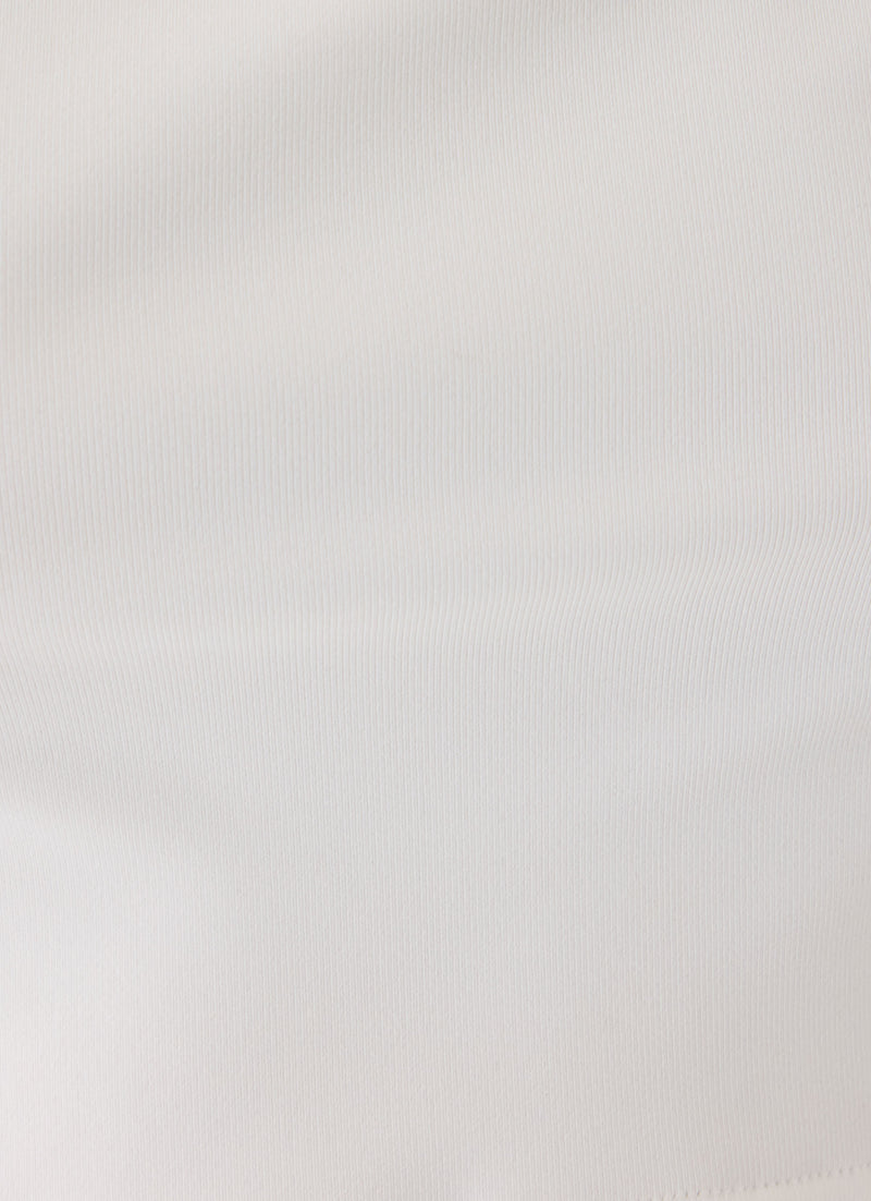 Baby Deluxe Cropped Tee - White