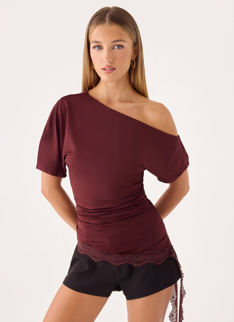 Bad Hobby Top - Maroon