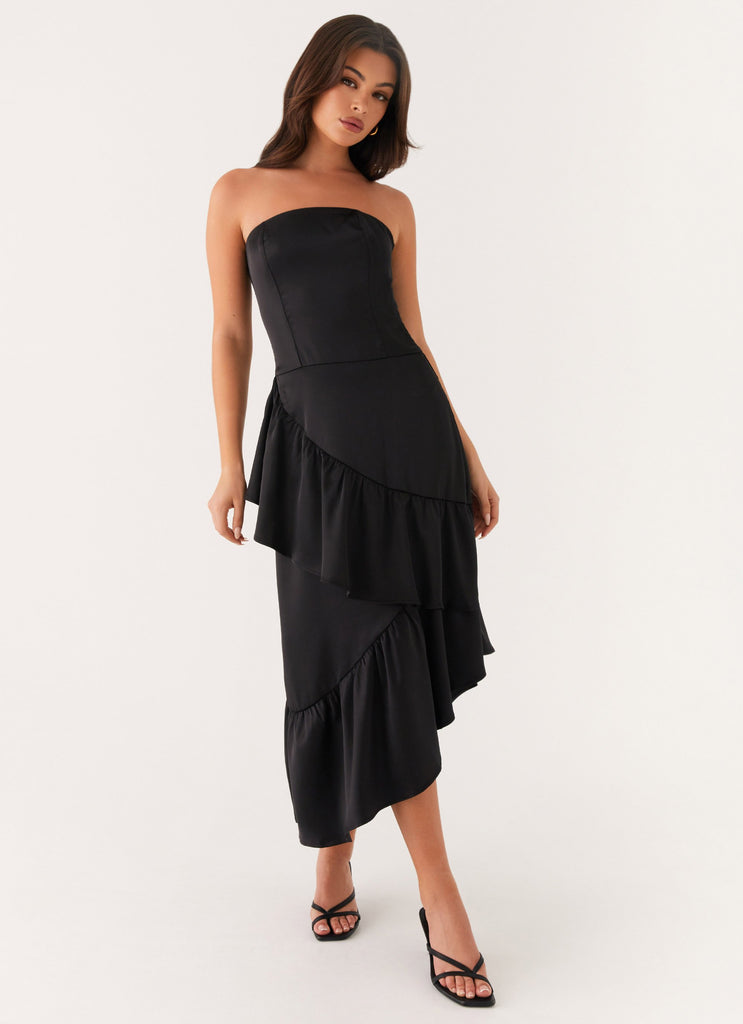 Peppermayo Exclusive Beatrice Midi Dress - Black - Image 1