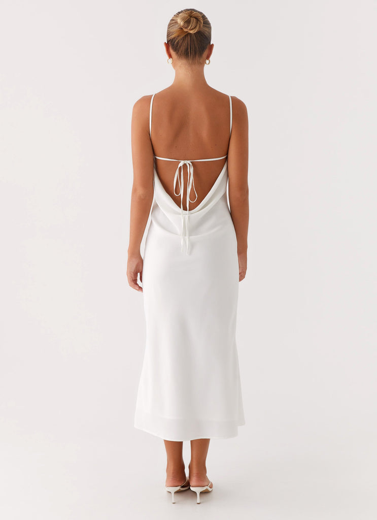 Shop Formal Dress - Peppermayo Exclusive Bentley Midi Dress - White fifth image