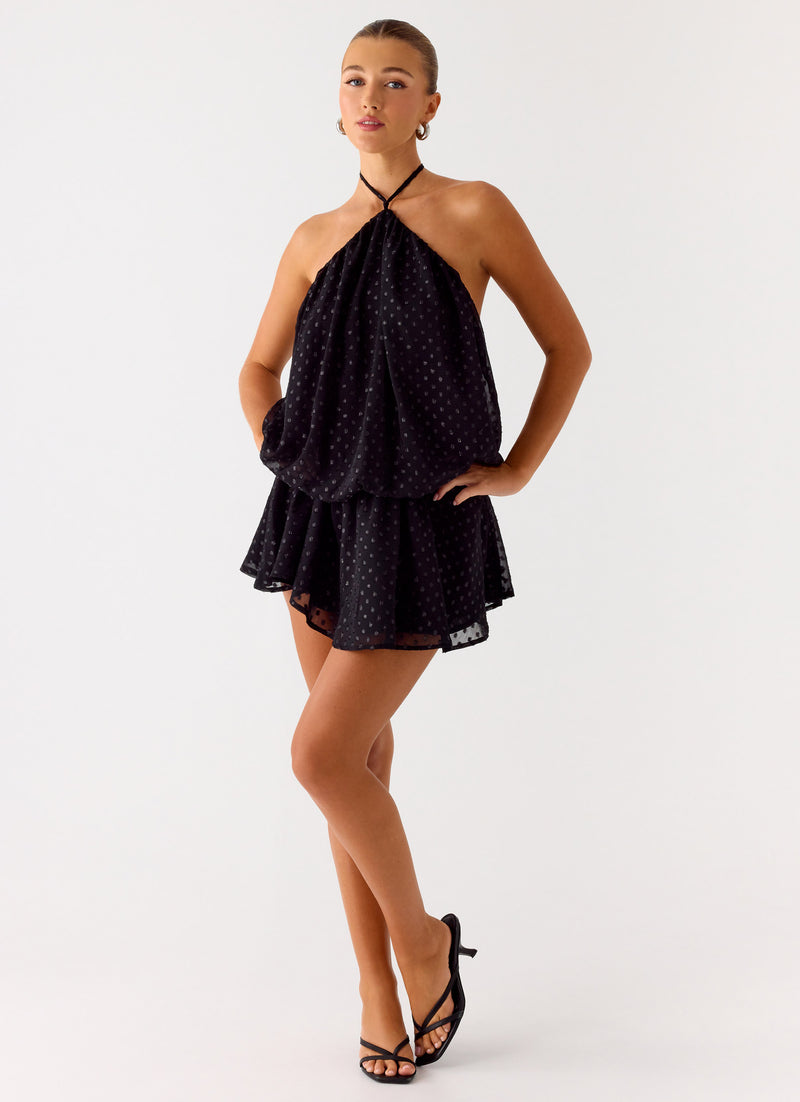Bet You Wanna Mini Dress - Black