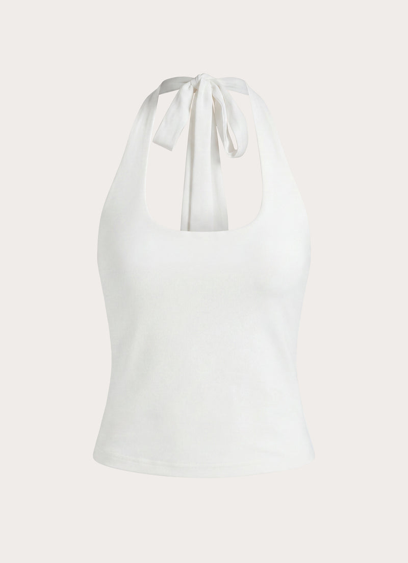 Bexli Halter Top - White