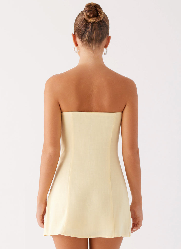 Peppermayo Exclusive Bindi Mini Dress - Yellow - View 5 | Shop Formal Dress