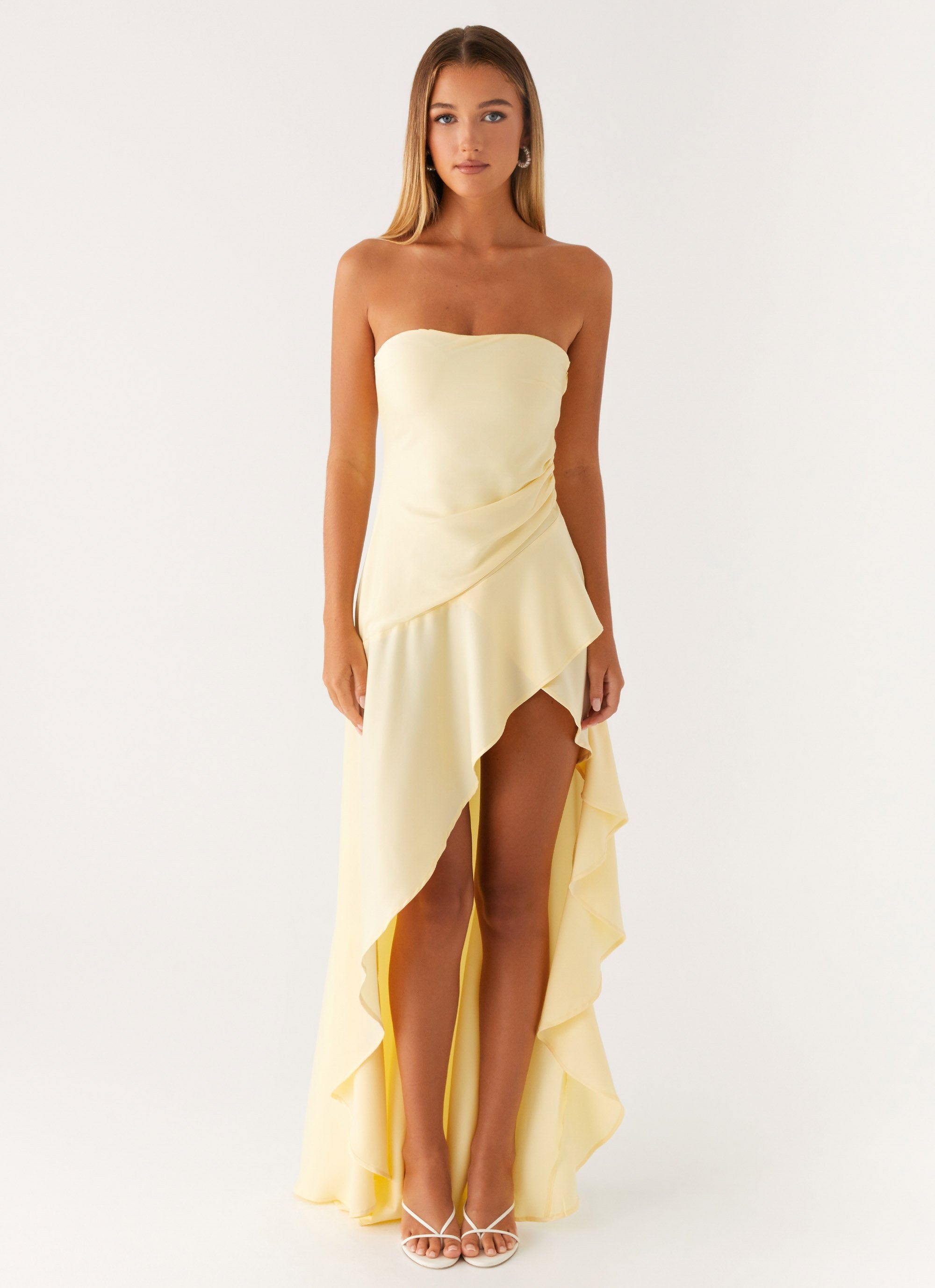 Bodie Maxi Dress Pastel Yellow Peppermayo bodie-maxi-dress-pastel-yellow-peppermayo