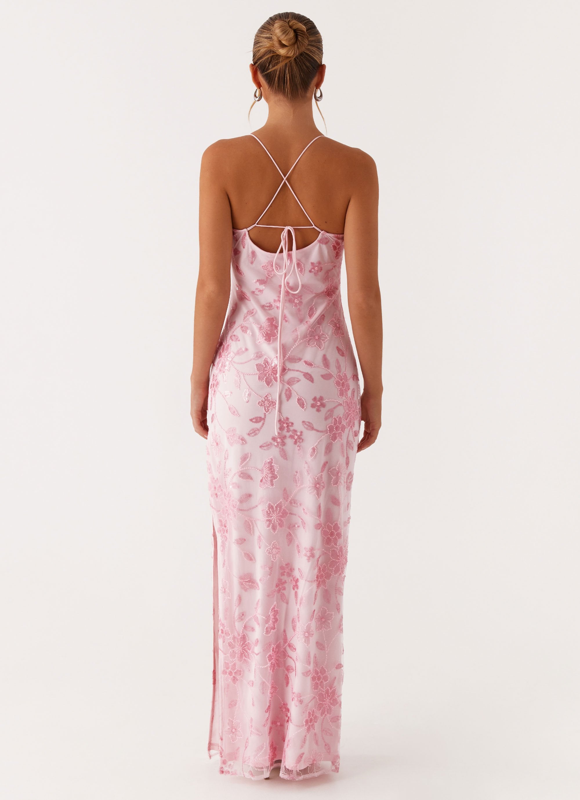 Bright Lights Beaded Maxi Dress - Pink Peppermayo Bright Lights Beaded Maxi Dress - Pink Peppermayo