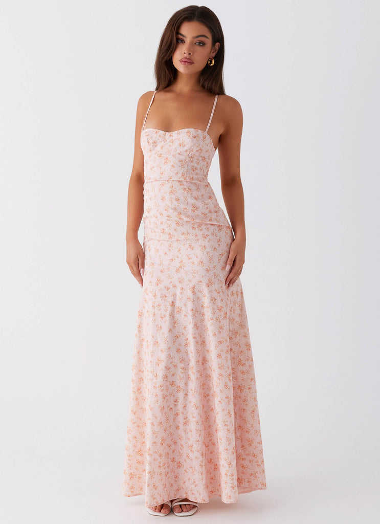 Collective Dress - Peppermayo Exclusive Britney Maxi Dress - Pink Ditsy Floral third image