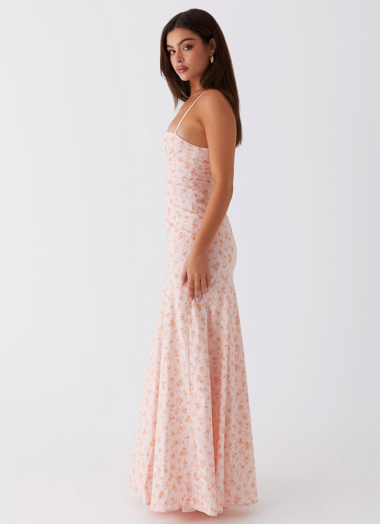 Collective Dress - Peppermayo Exclusive Britney Maxi Dress - Pink Ditsy Floral fourth image