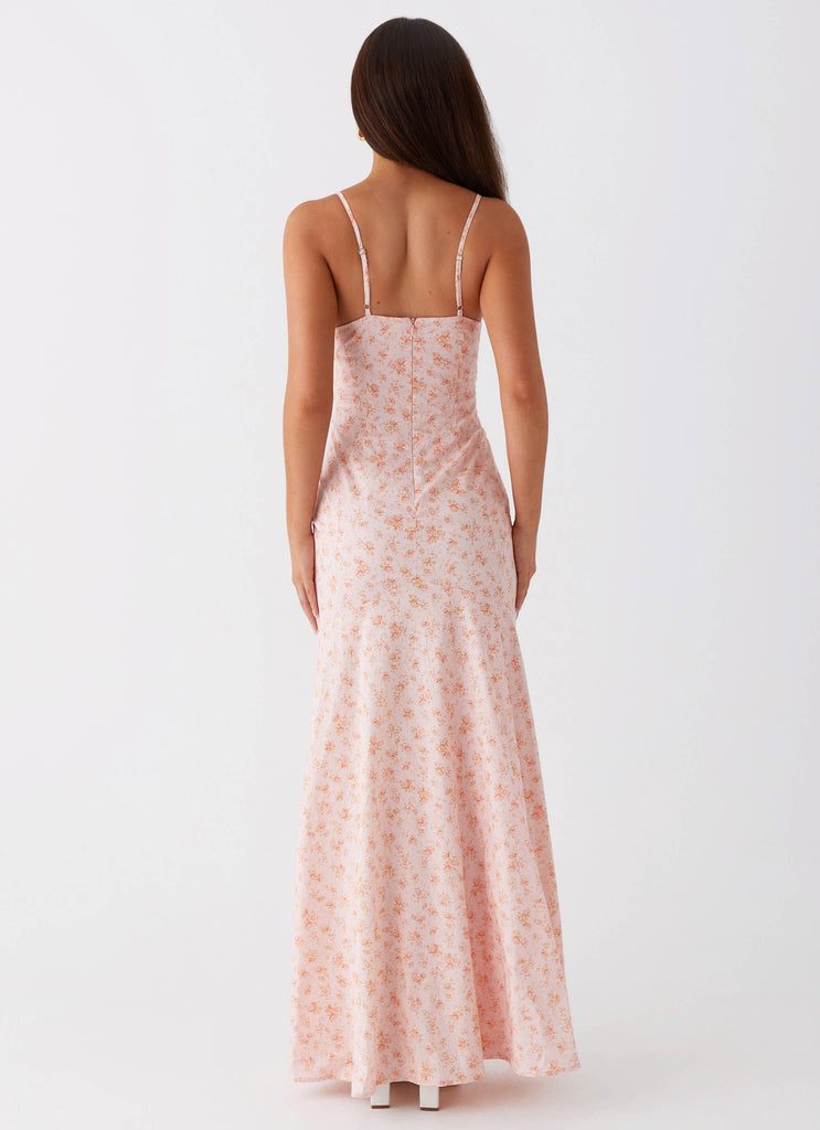 Collective Dress - Peppermayo Exclusive Britney Maxi Dress - Pink Ditsy Floral fifth image