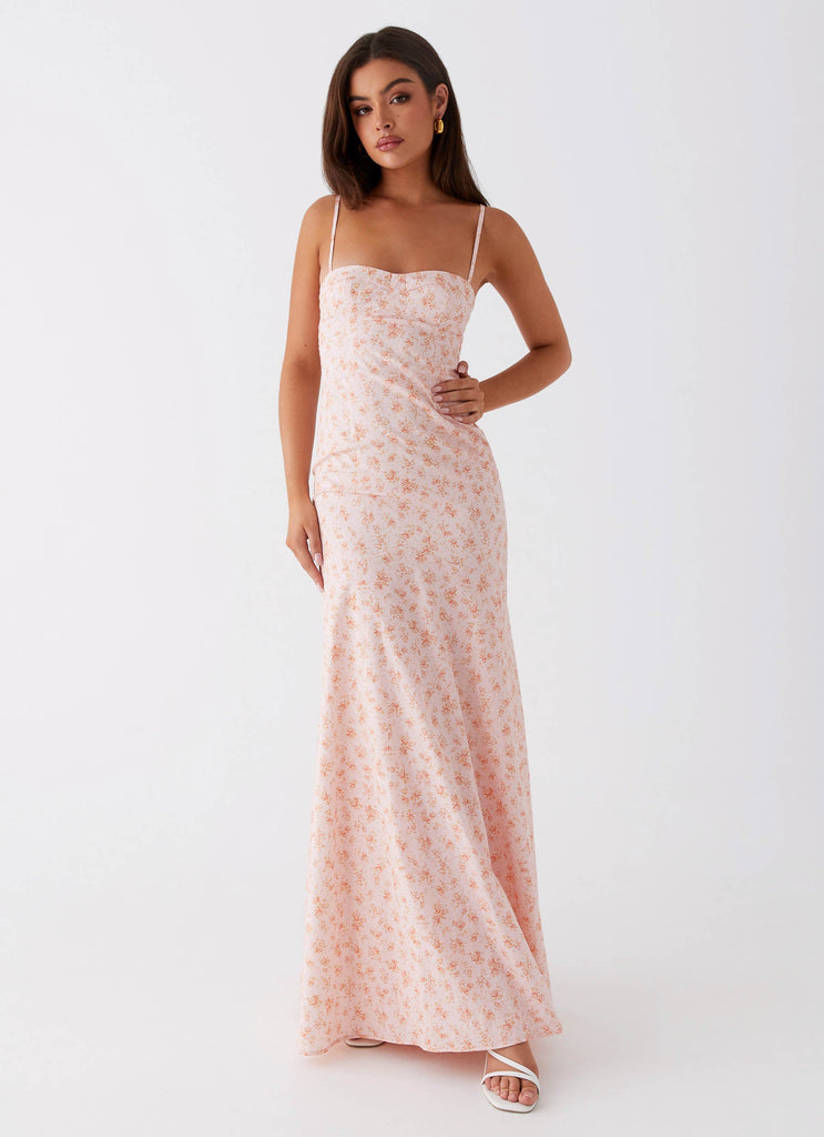 Collective Dress - Peppermayo Exclusive Britney Maxi Dress - Pink Ditsy Floral sixth image