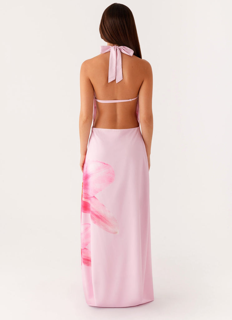 Collective Swimwear - Peppermayo Exclusive Bryony Cowl Maxi Dress - Pink third image