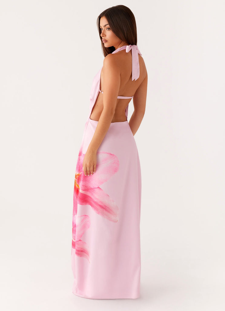 Collective Swimwear - Peppermayo Exclusive Bryony Cowl Maxi Dress - Pink sixth image