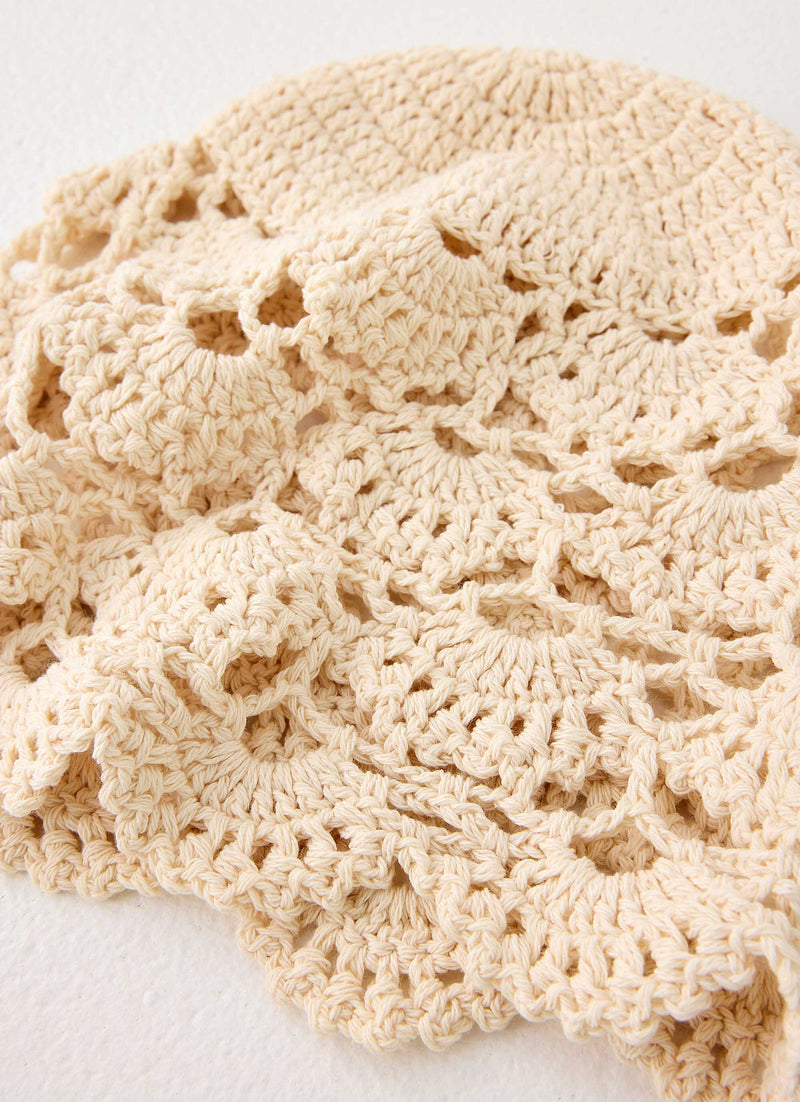 Cabana Girl Crochet Hat - Ivory