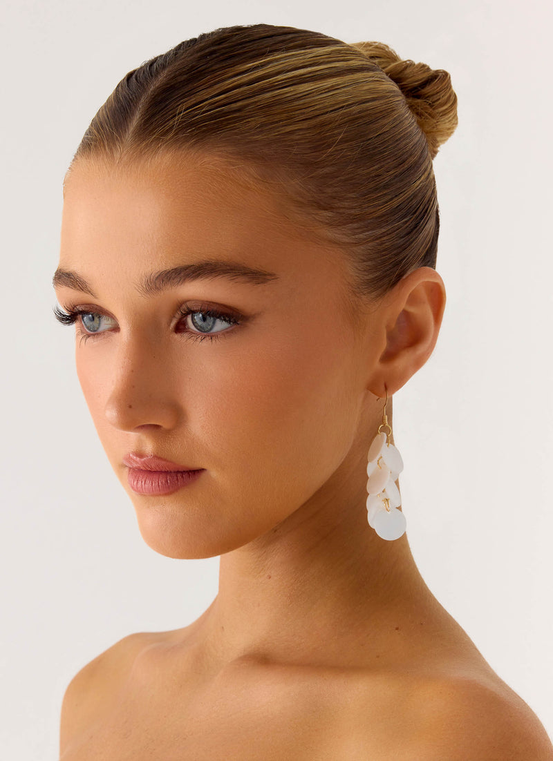 Cascade Earrings - Ivory