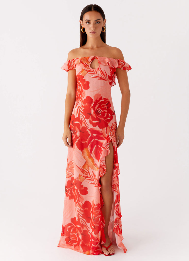 Collective Swimwear - Peppermayo Exclusive Cassiday Maxi Dress - Sicily Sunsets Print third image