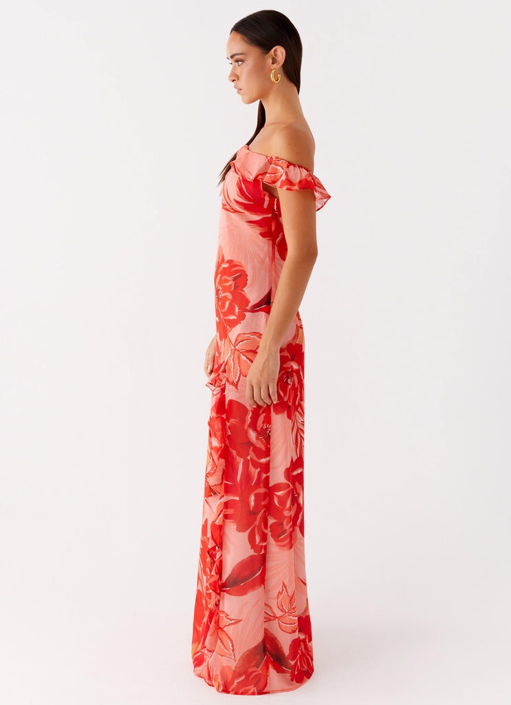 Collective Swimwear - Peppermayo Exclusive Cassiday Maxi Dress - Sicily Sunsets Print fourth image