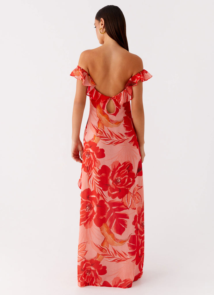 Collective Swimwear - Peppermayo Exclusive Cassiday Maxi Dress - Sicily Sunsets Print fifth image