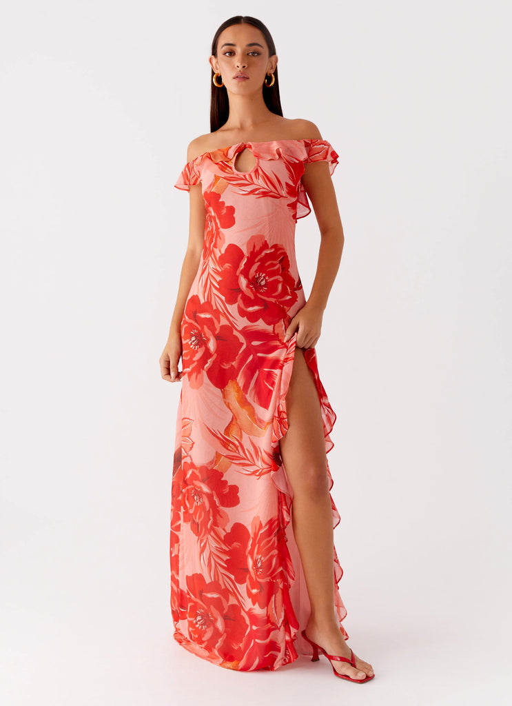 Collective Swimwear - Peppermayo Exclusive Cassiday Maxi Dress - Sicily Sunsets Print secondary image