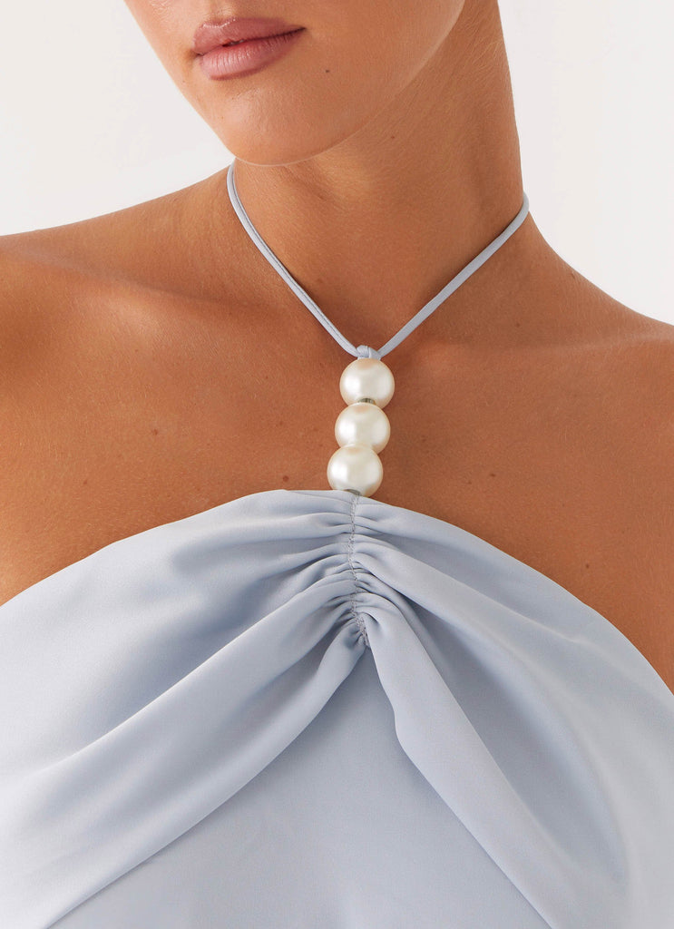 Peppermayo Exclusive Cecelia Mini Dress - Blue - View 6 | Shop Formal Dress