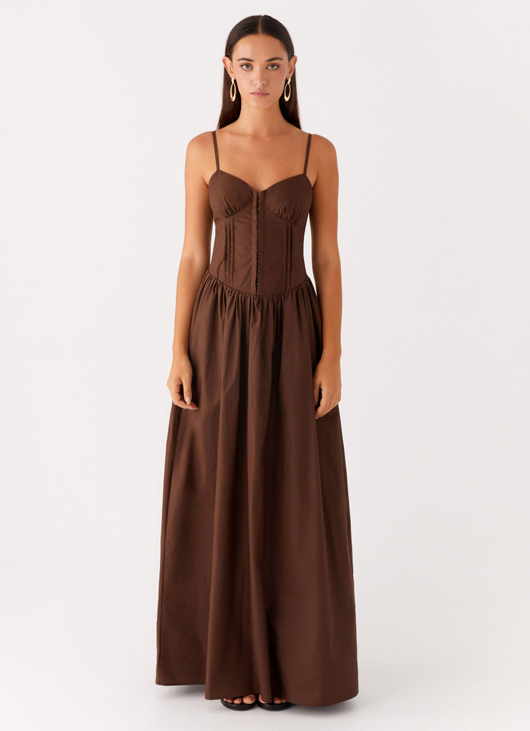 Collective Dress - Peppermayo Exclusive Cerys Maxi Dress - Chocolate image 3