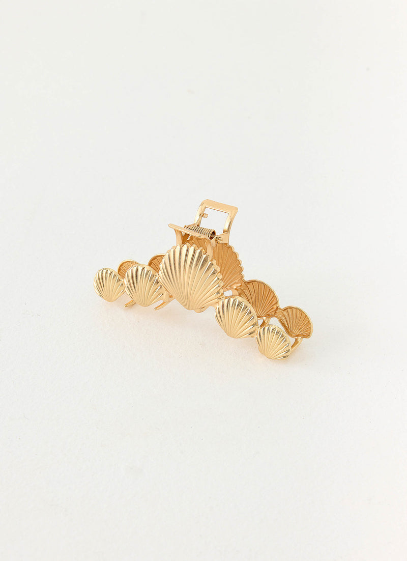 Chill Tides Claw Clip - Gold