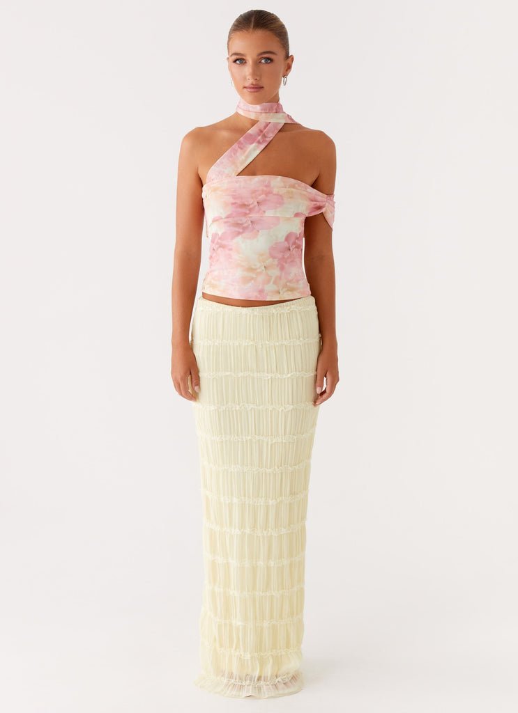 Collective Tops - Peppermayo Exclusive Christal Scarf Top - Floral Print third image