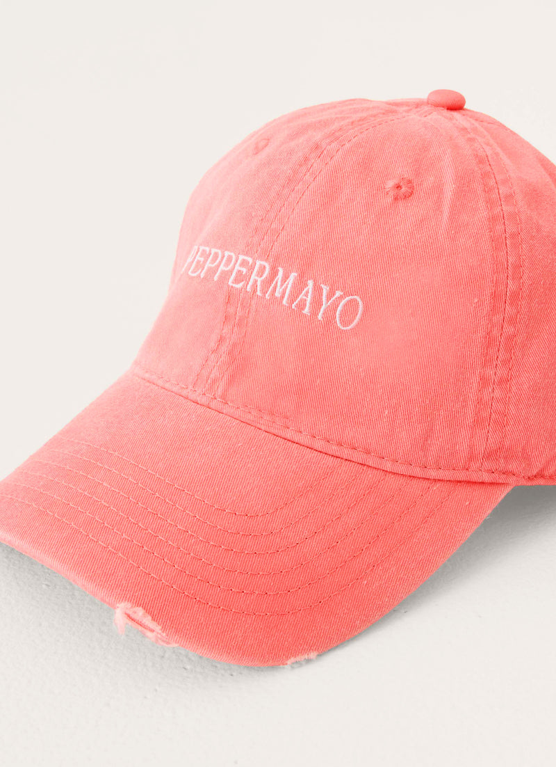 Courtside Baseball Cap - Coral