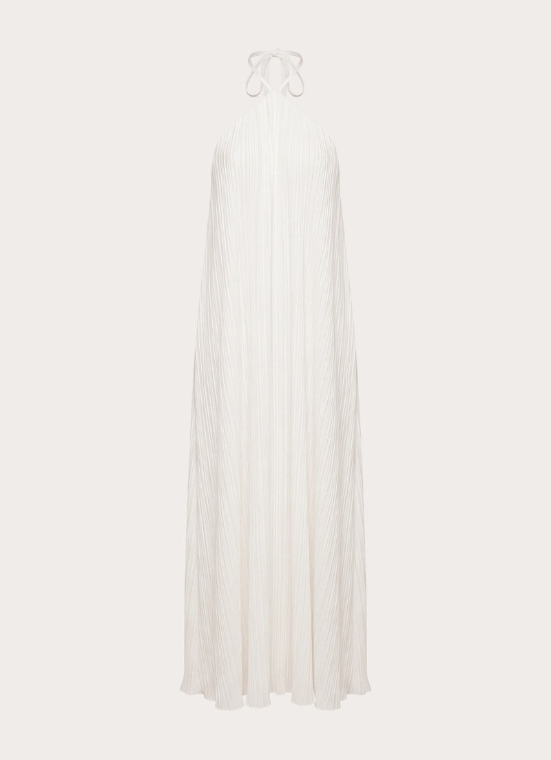Danni Halter Maxi Dress - White