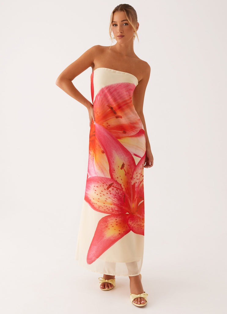 Peppermayo Exclusive Darcy Maxi Dress - Yellow Floral - Image 1
