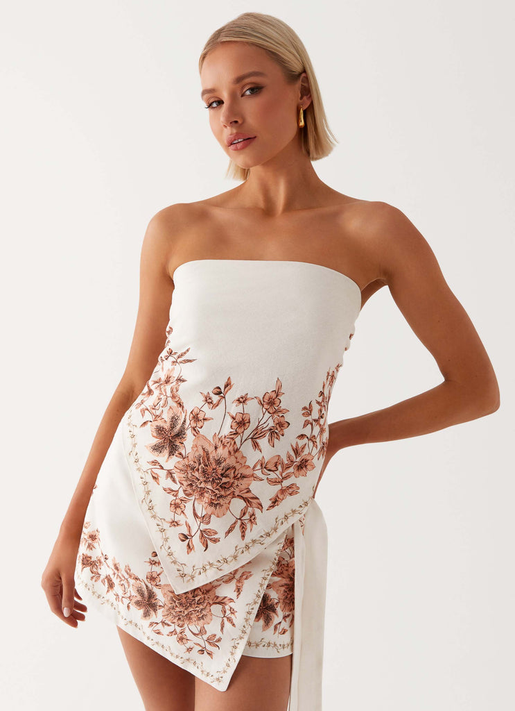 Collective Tops - Peppermayo Exclusive Dreamy Days Scarf Top - Ivory featured image