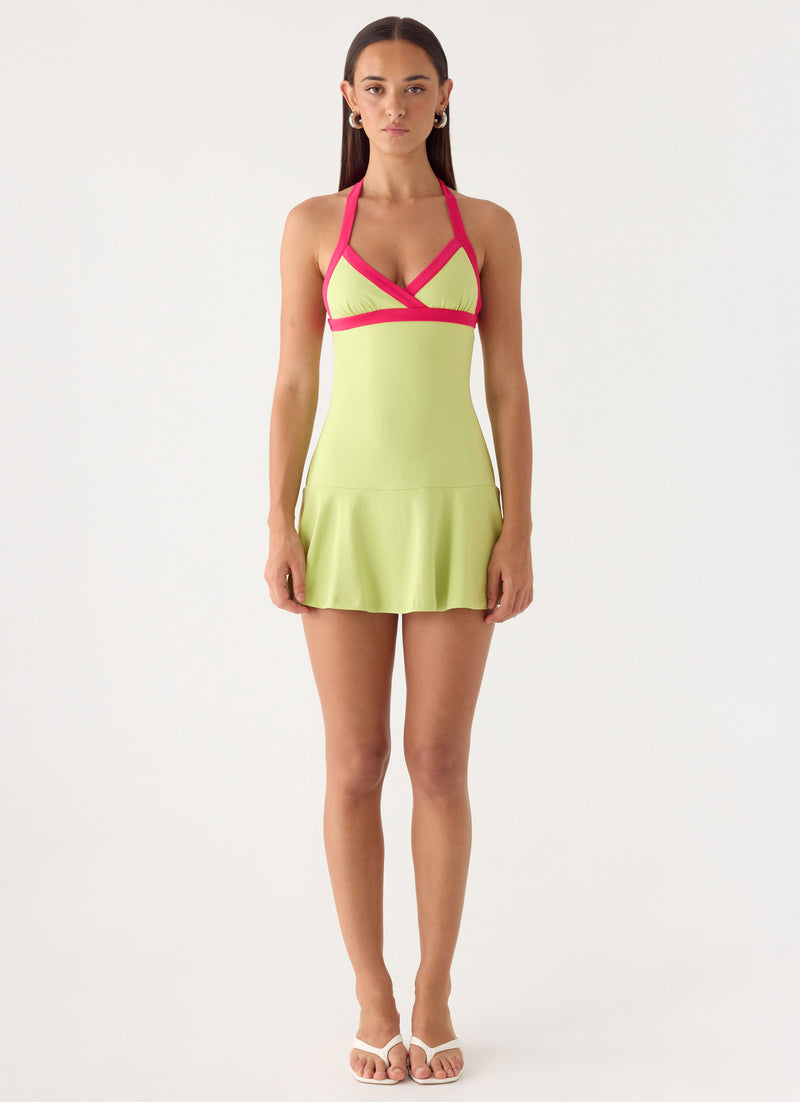 Dumdi Mini Dress - Lime