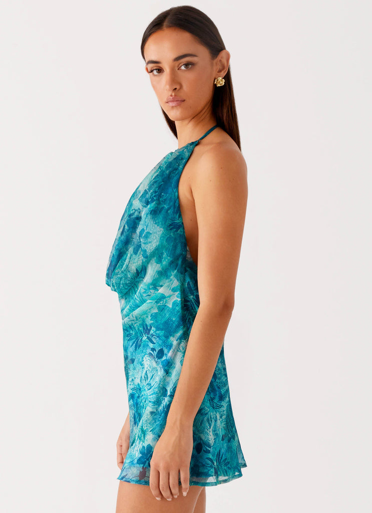 Collective Swimwear - Peppermayo Exclusive Ele Mini Dress - Teal fourth image