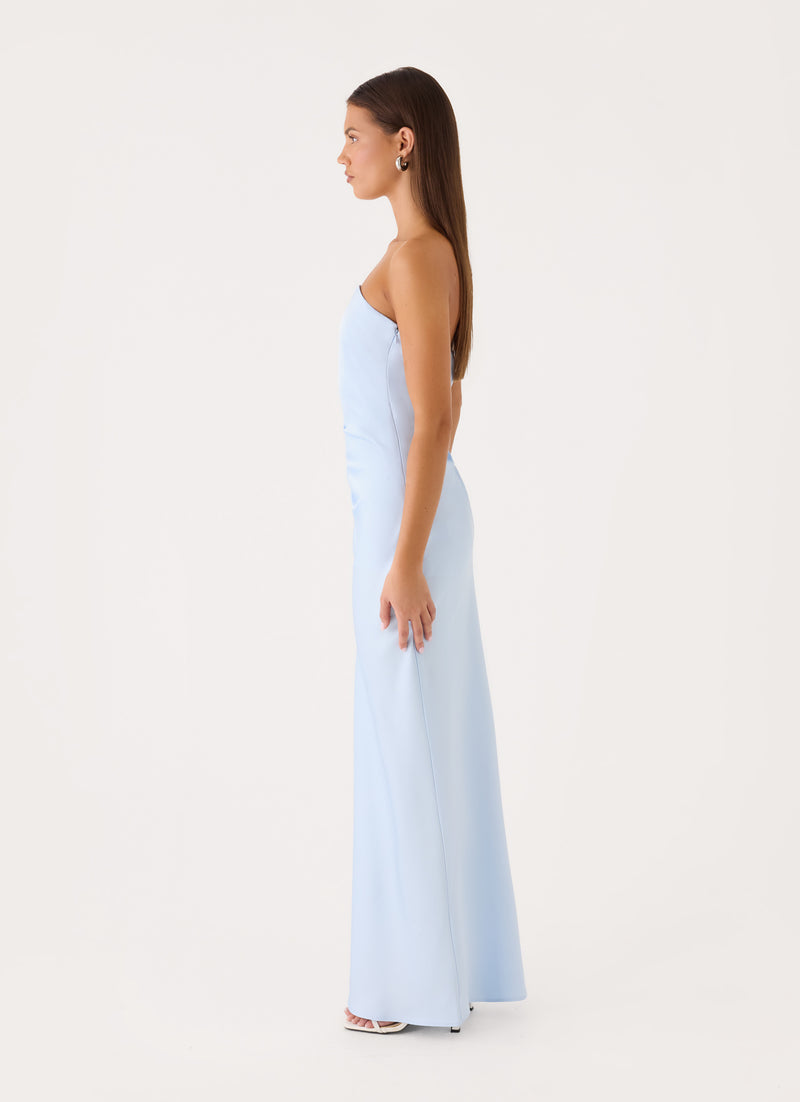 Eluna Strapless Maxi Dress - Blue